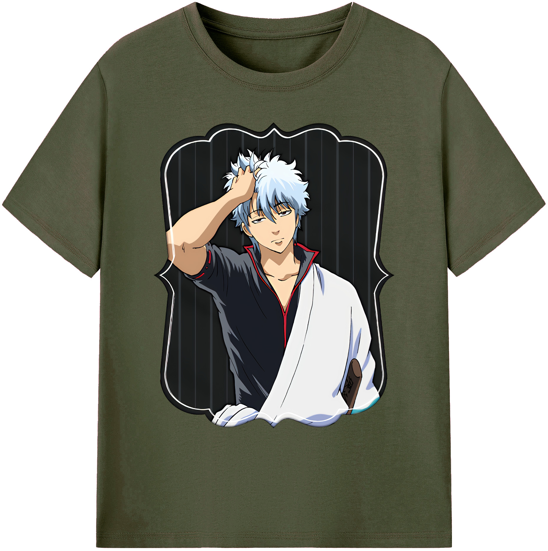（画像用） ぎんたま 坂田銀時（さかたぎんとき） 神楽 志村新八（しむら しんぱち） GINTAMA Sakata Gintoki Kagura Shimura Shinpachi 綿100％ メンズ半袖Tシャツ｜肌触りやわらか＆通気性